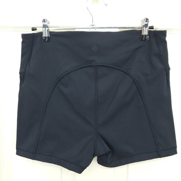 Athleta Ultimate 3" Shorts High Rise Fitted Mini Length M Black - Picture 3 of 16